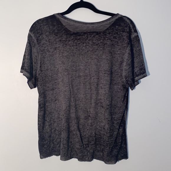 Zoe & Liv Gray Skeleton Rocker Hand Graphic Tee - Picture 6 of 6